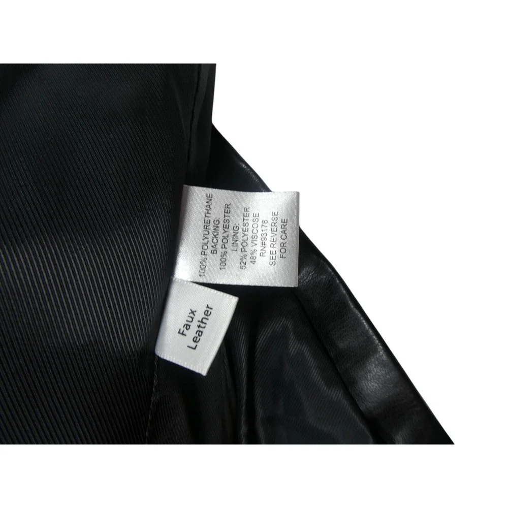 Truth Women's Faux Leather Jacket Black Size 10‎